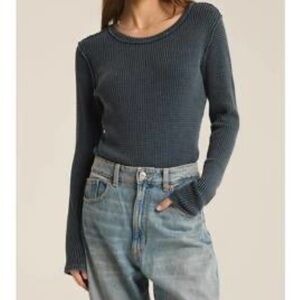 We The Free Charcoal Long Sleeve Tee